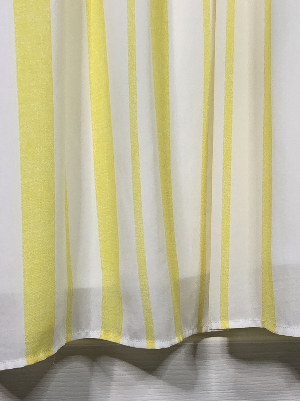 Maurices Summer Sundress - Yellow and White Striped Tie Front Size Medium - Picture 7 of 10